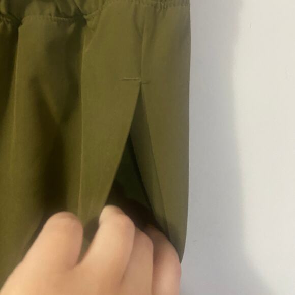 Kensie Olive Green Lightweight Cargo Jogger Pant Pockets Elastic Waist Sz M - Picture 6 of 10